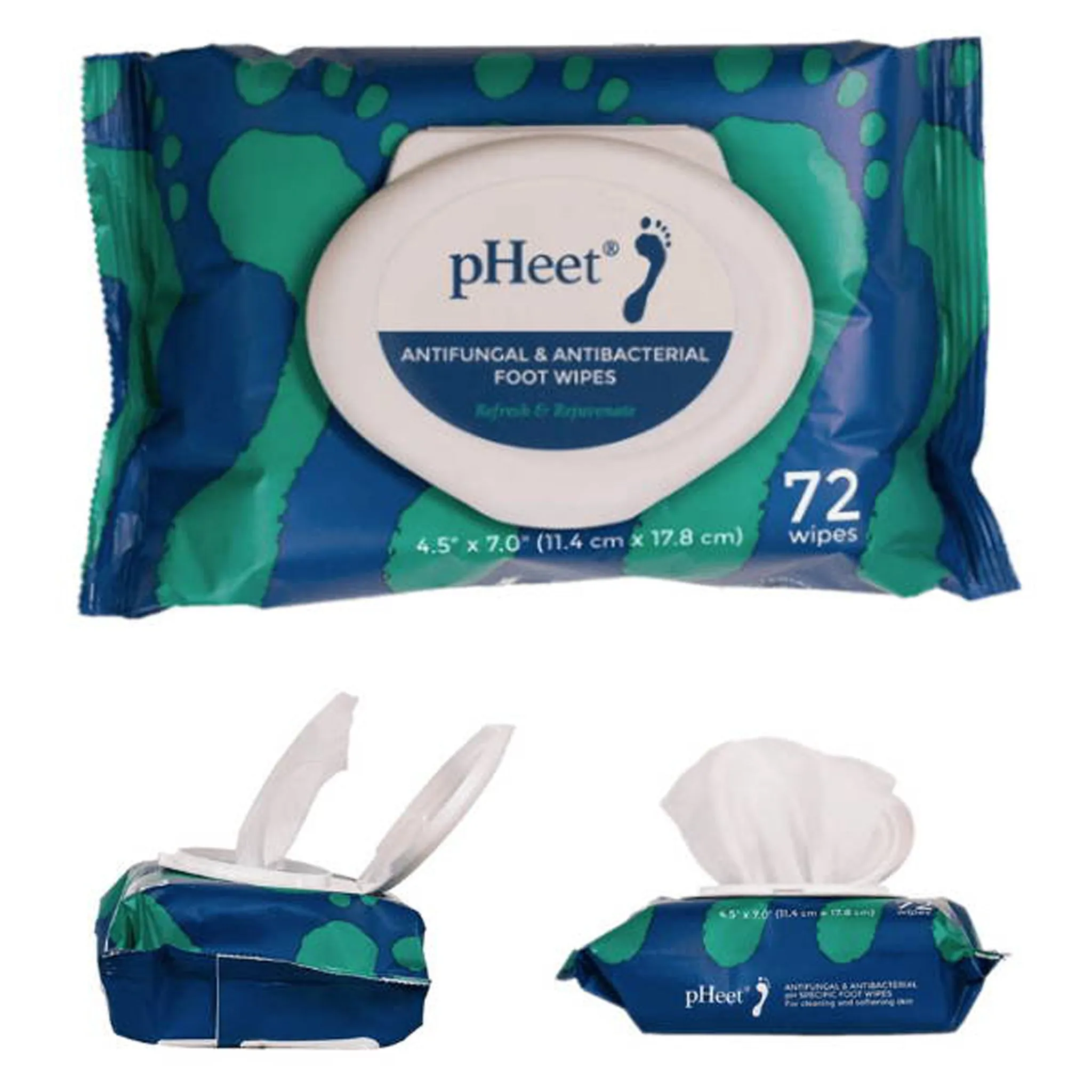 pHeet Moisturizing & Cleansing Foot Wipes