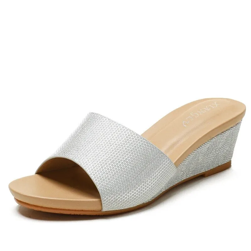 Platform Wedge Mules Sandals