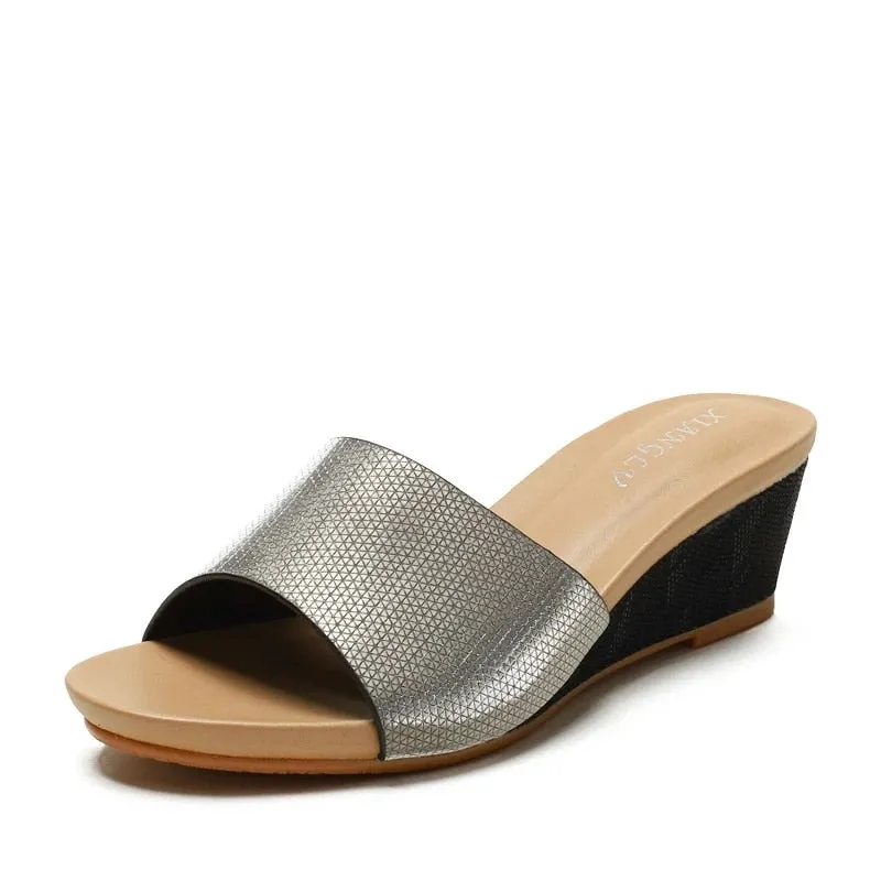 Platform Wedge Mules Sandals