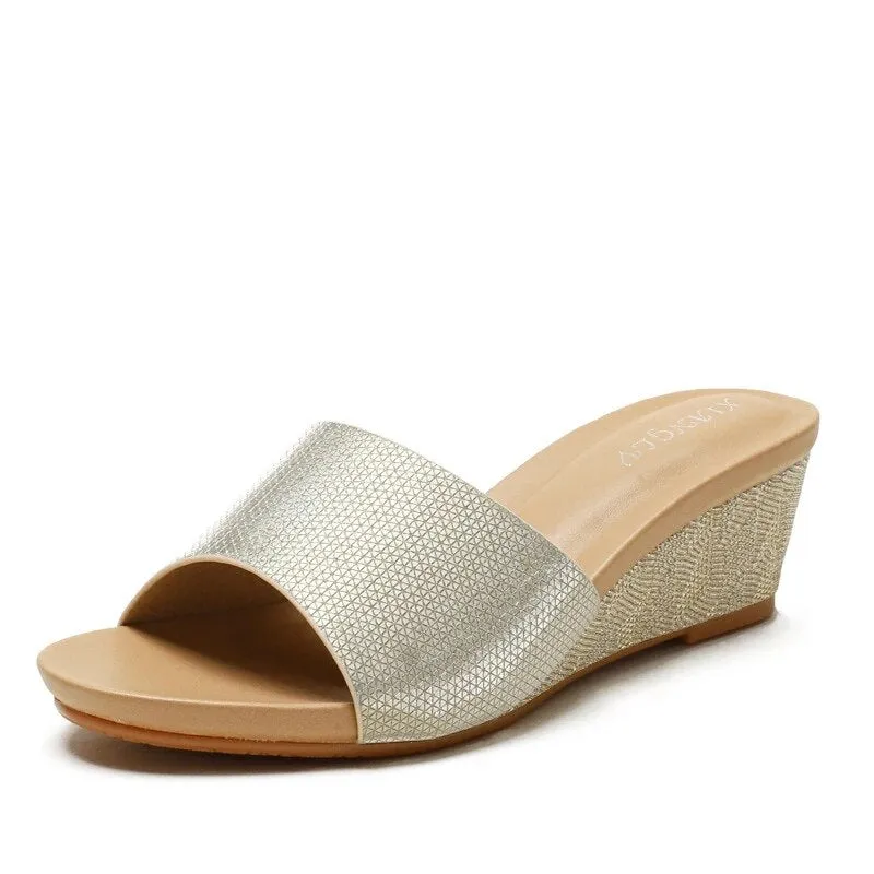 Platform Wedge Mules Sandals