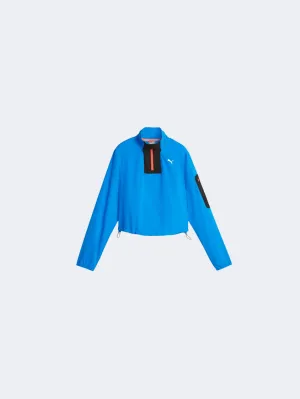 Puma Lightweight 1/2 Zip Women Running Jacket Ultra Blue