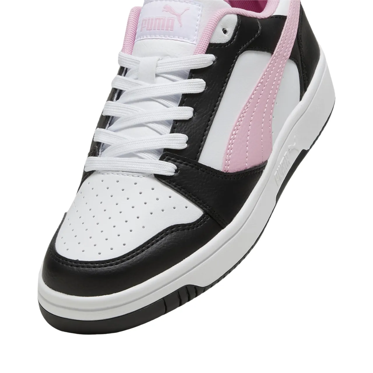 Puma scarpa sneakers da donna Rebound v6 Low 392328-19 bianco-nero-rosa