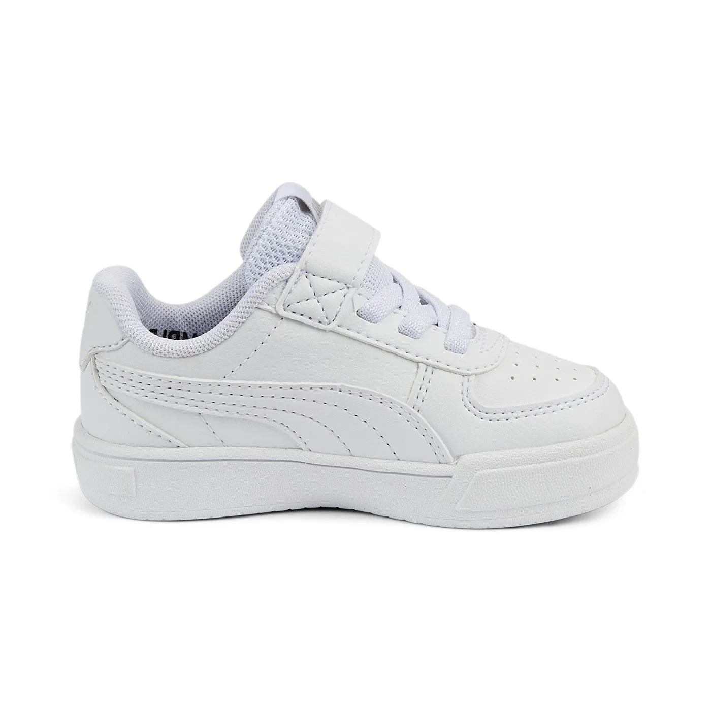 Puma sneakers bassa con laccio elastico e velcro Caven AC  389309 01 white-grey