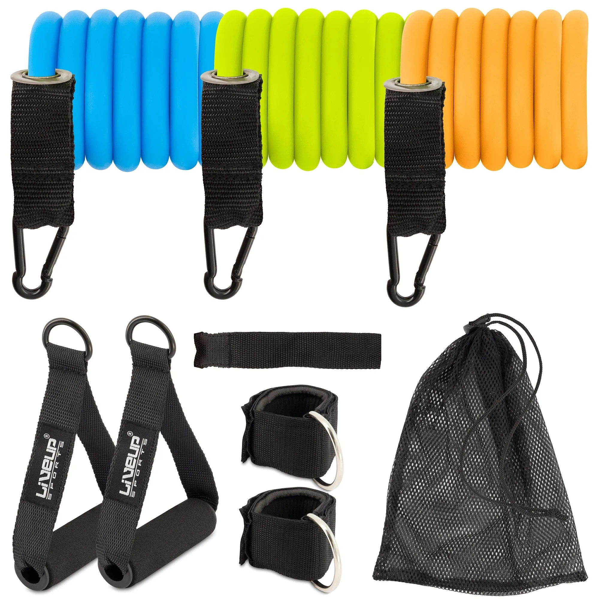 Resistance Bands Exercise Fitness Tubes With Handles Set