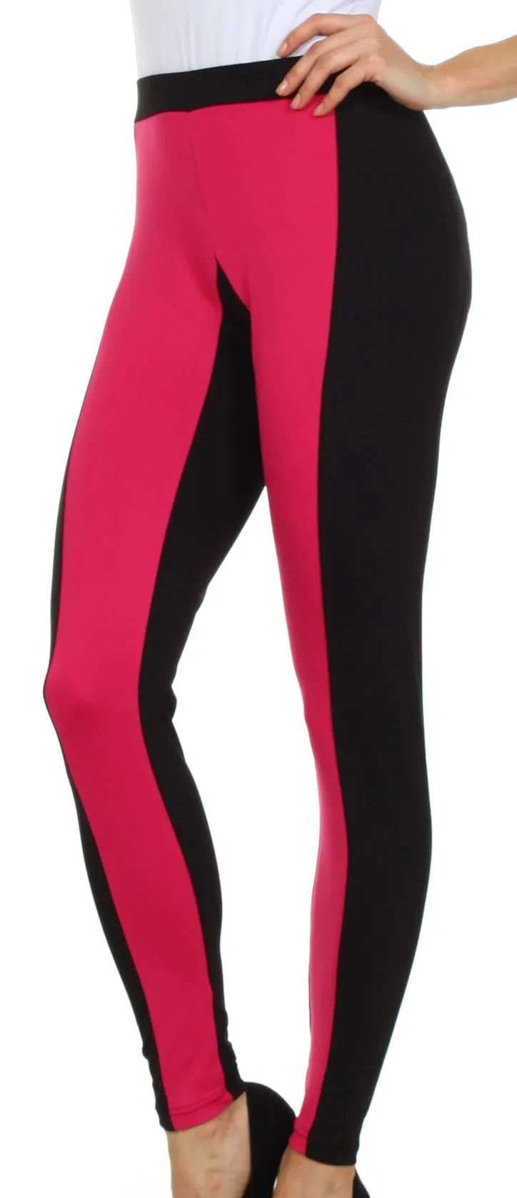 Sakkas Contrast Stripe Fashion Leggings