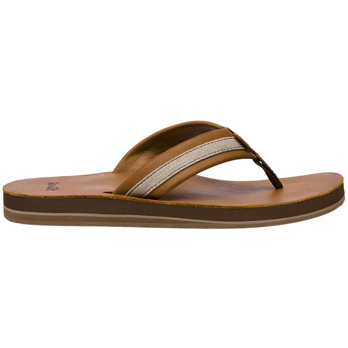 Sanuk Hullsome Leather ST Men's Sandal Footwear (Refurbished)