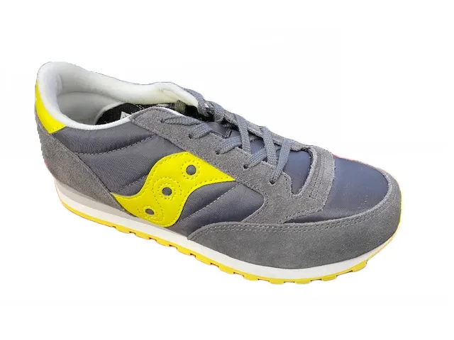 Saucony Originals scarpa sneakers da bambino Jazz SY59145 grigio giallo