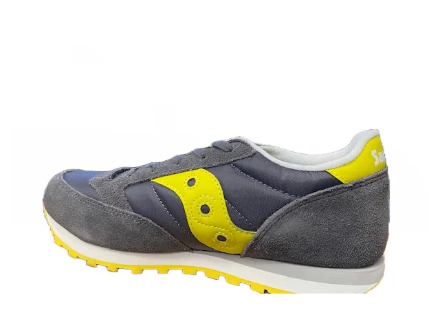 Saucony Originals scarpa sneakers da bambino Jazz SY59145 grigio giallo