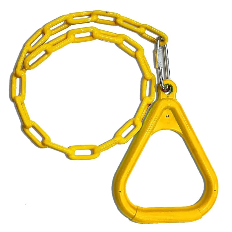 Shopster Gym Trapeze Ring Set for Kids/Adults Trapeze Bar Flying Pull up Ring Sports Outdoor & Indoor Gym Swing (Yellow)