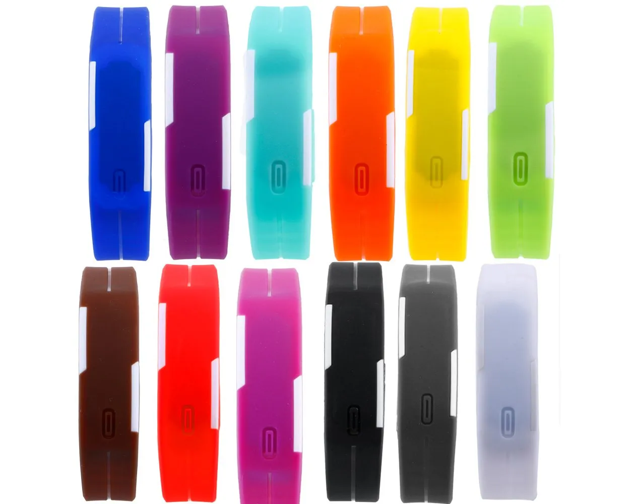 Silicone Digital LED Wrist Sport Watches for Women and Men