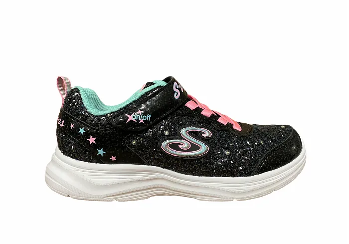 Skechers sneakers da bambina  S Lights Glitter N Glow 20267L NVLV blu lilla