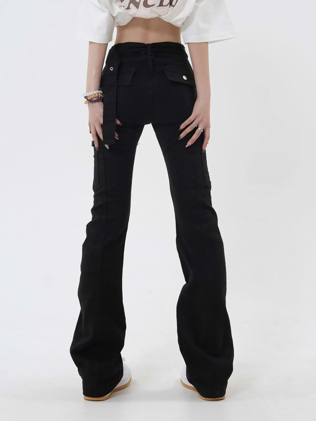 Skinny Multi Pocket Cargo Pants