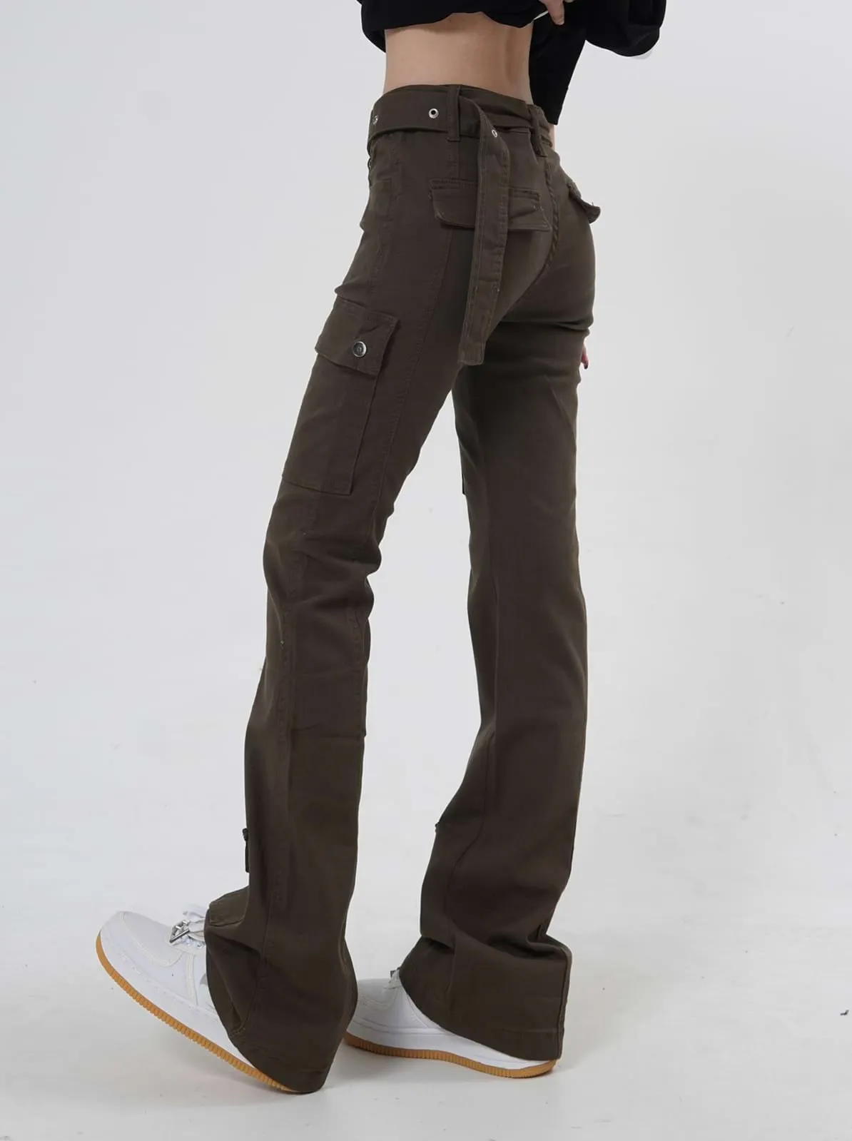 Skinny Multi Pocket Cargo Pants