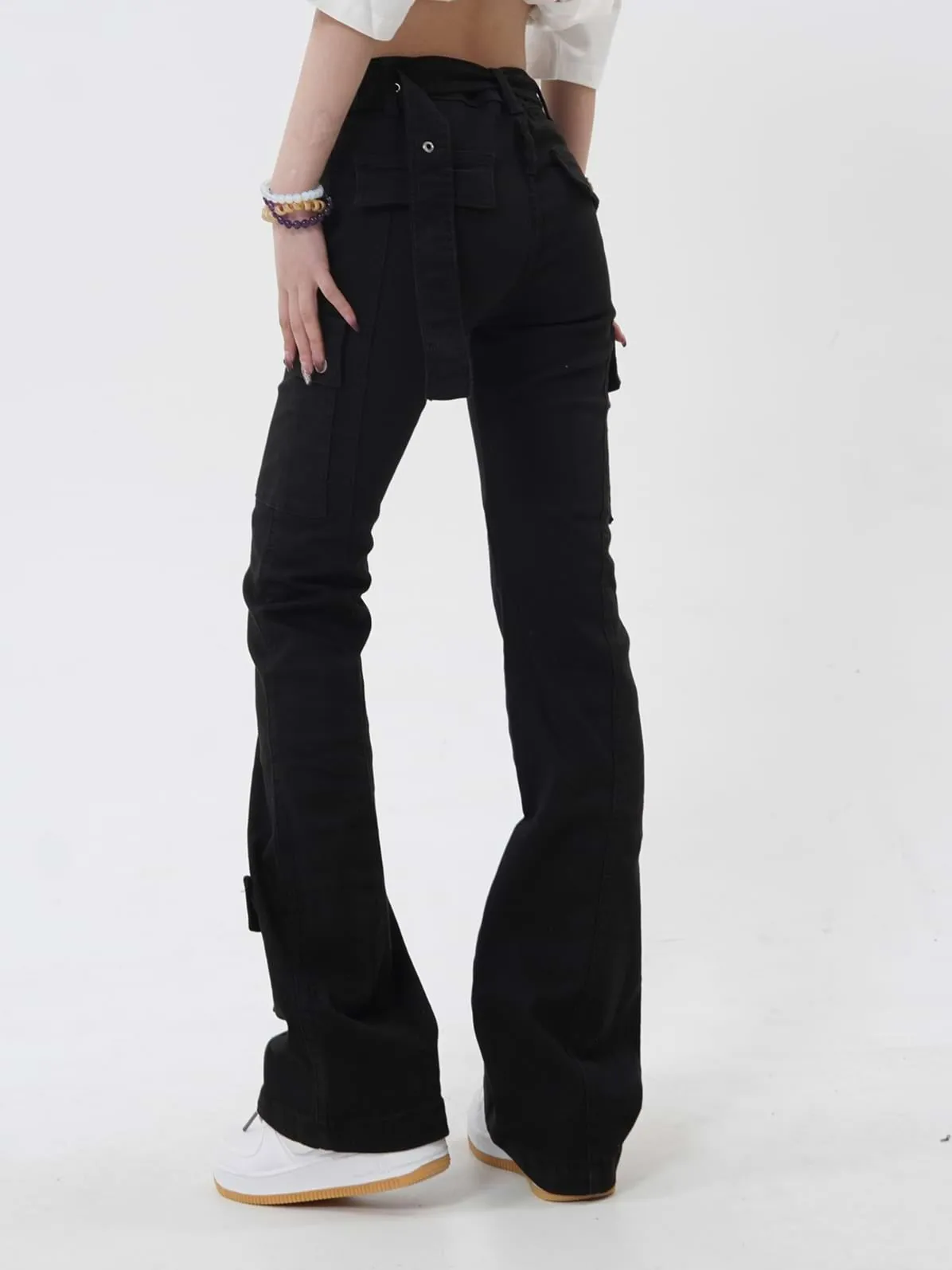 Skinny Multi Pocket Cargo Pants