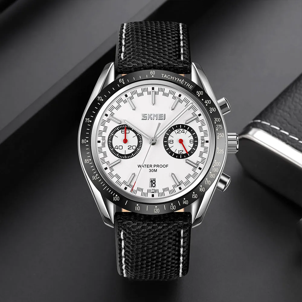 SKMEI 9292 Sports Style Pilot Watch for Men w/ Stopwatch & Calendar