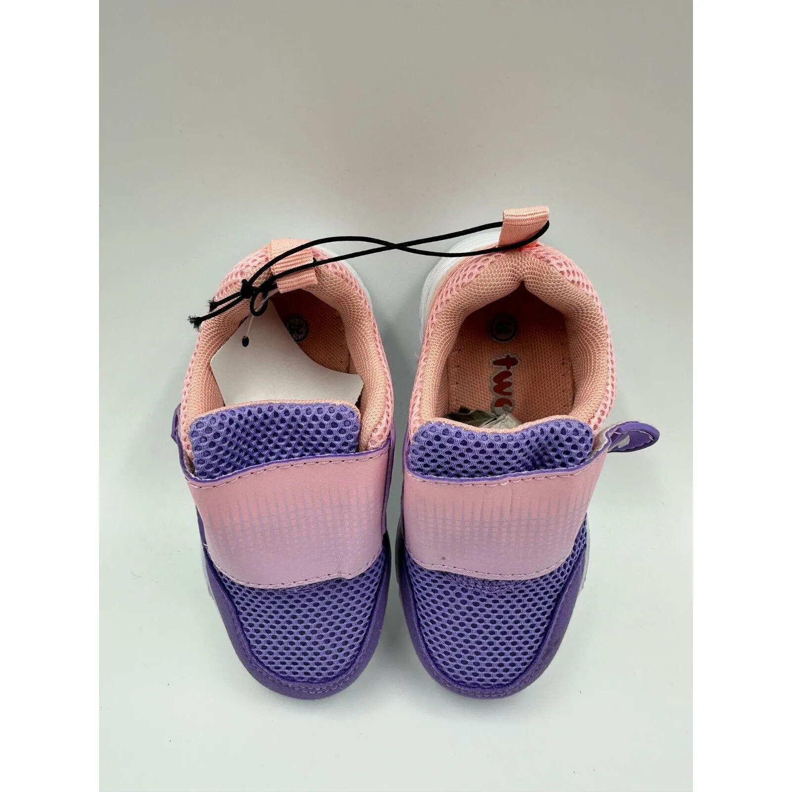 Small Kid Size 8, Pink and Purple Strap Sneakers