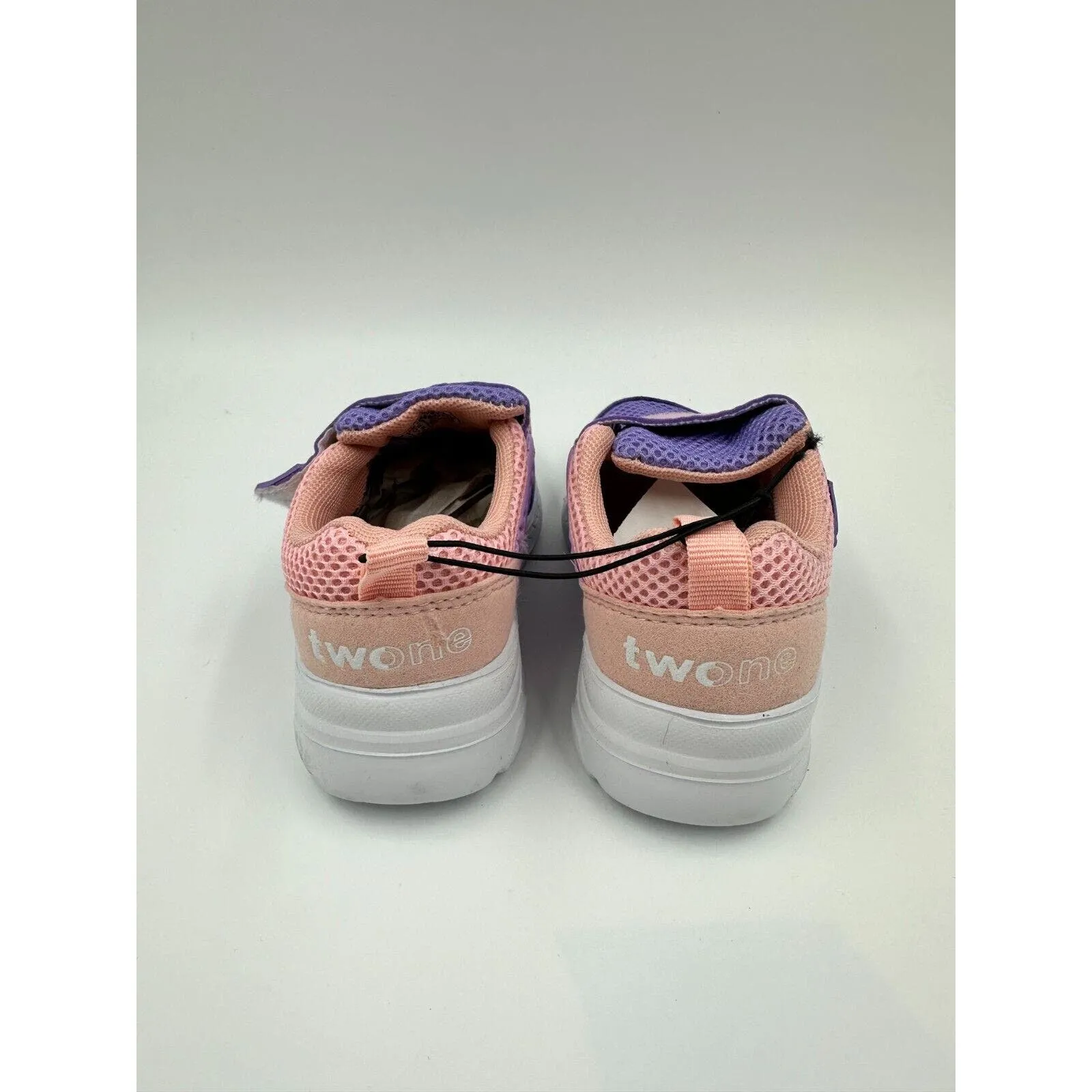 Small Kid Size 8, Pink and Purple Strap Sneakers