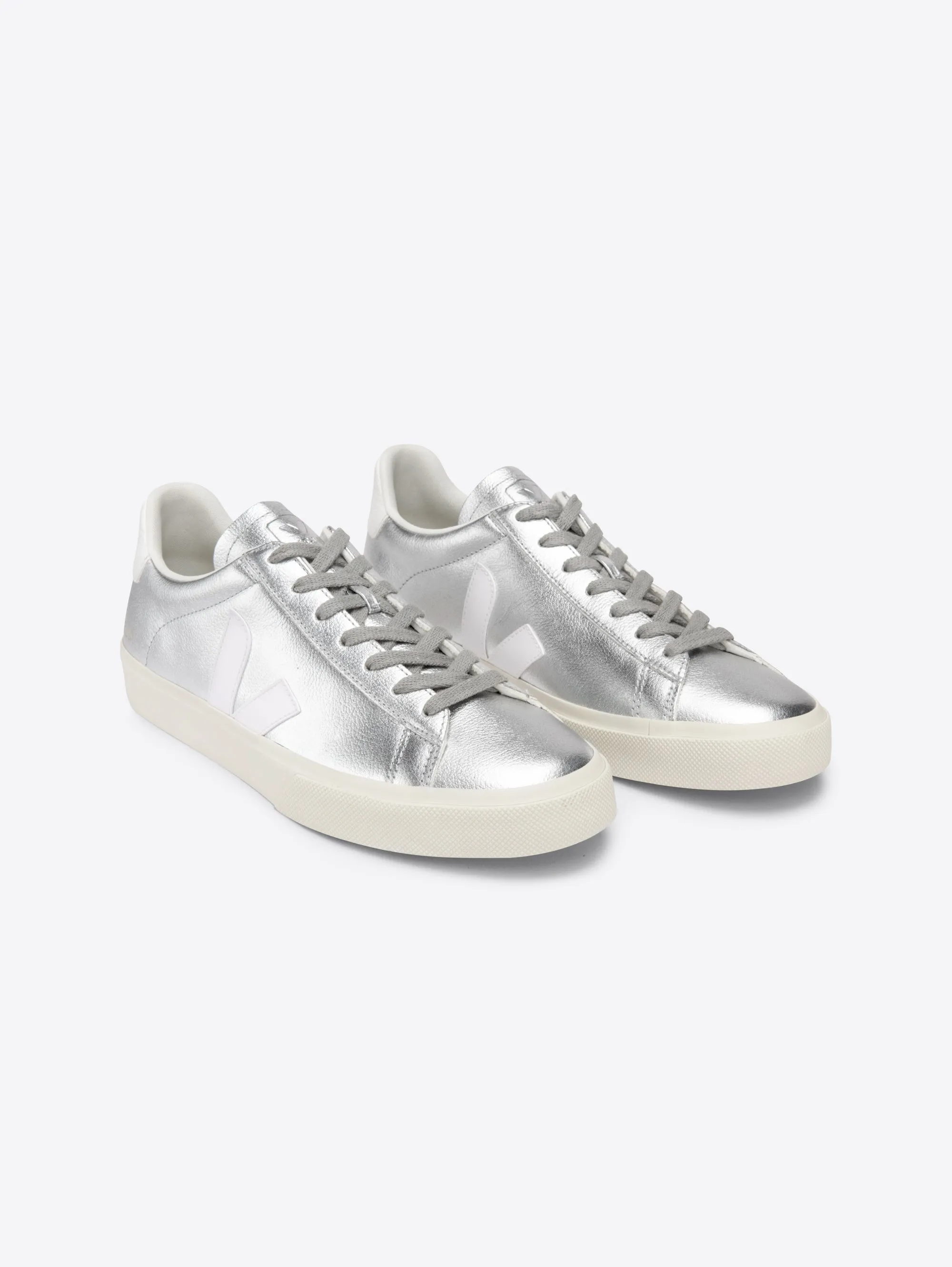 Sneakers in Pelle Argento