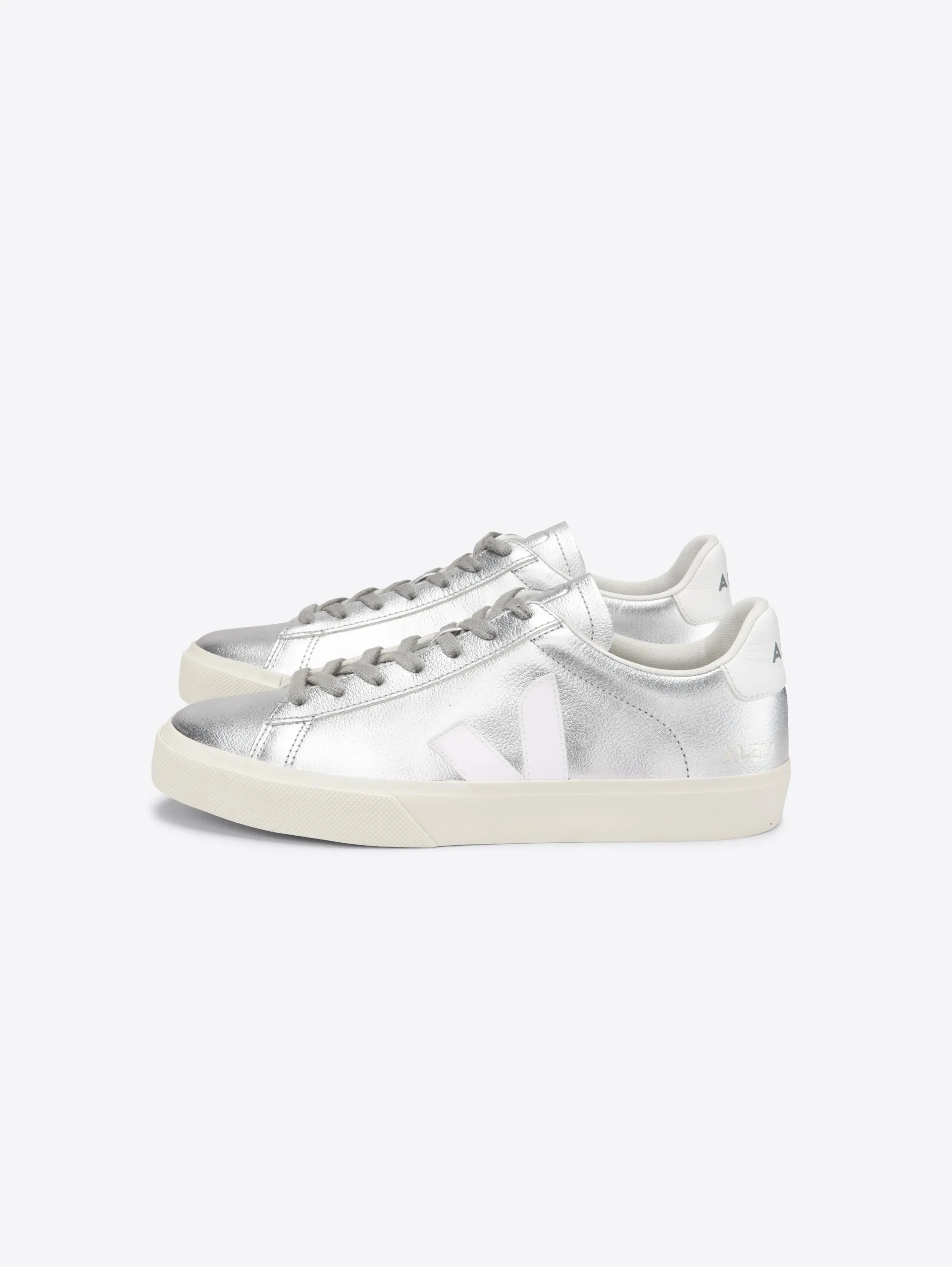 Sneakers in Pelle Argento