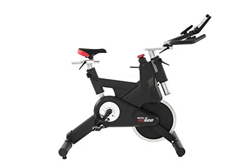 SOLE Fitness SB900 Light Upright Indoor Stationary Bike, Home and Gym Exercise Equipment, Smooth and Quiet, Versatile for Any Workout, Bluetooth and USB Compatible