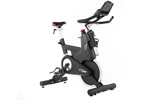 SOLE Fitness SB900 Light Upright Indoor Stationary Bike, Home and Gym Exercise Equipment, Smooth and Quiet, Versatile for Any Workout, Bluetooth and USB Compatible