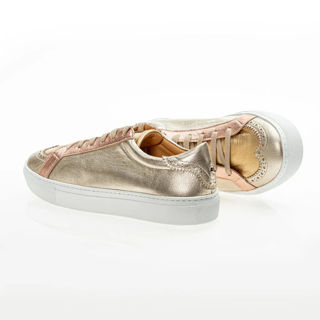 Steps Sneakers Gold and Silver