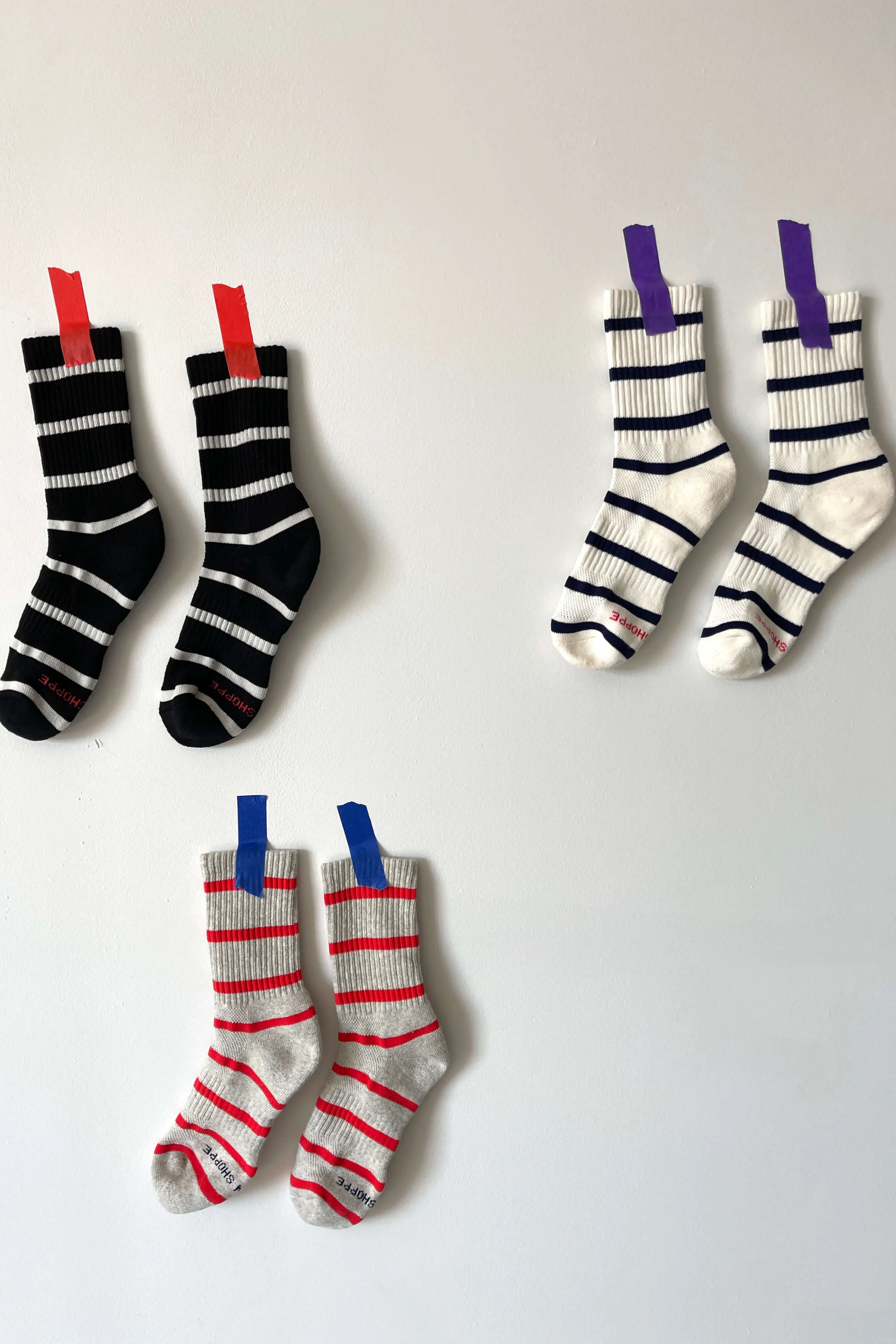 Striped Boyfriend Socks | Various Colours | by Le Bon Shoppe