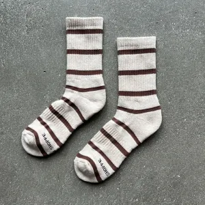 Striped Boyfriend Socks | Various Colours | by Le Bon Shoppe