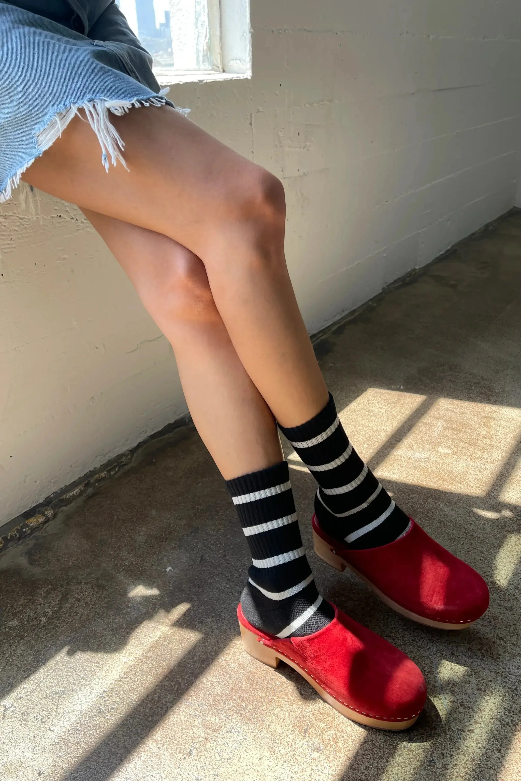 Striped Boyfriend Socks | Various Colours | by Le Bon Shoppe