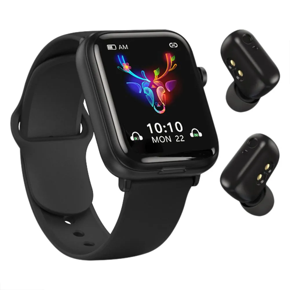 Touch Screen Fitness Earphones Smartwatch