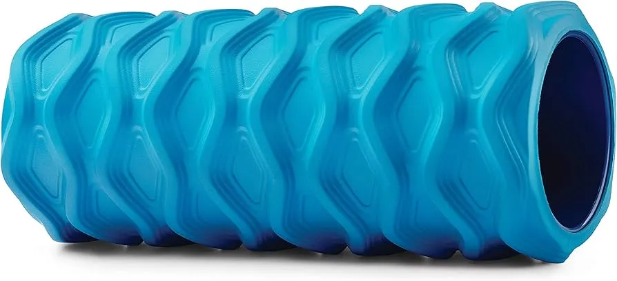 Trigger Point Performance Channel Foam Roller for Exercise Deep Tissue Massage and Muscle Recovery (33 inch), Blue