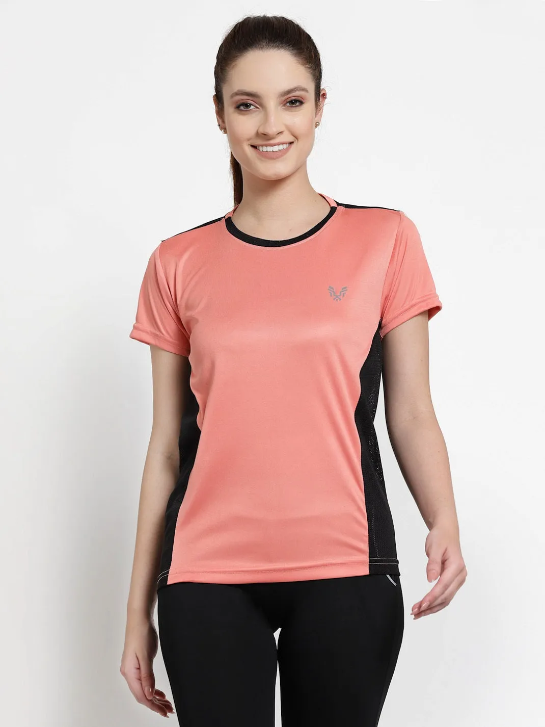 UZARUS Women's Regular Fit Yoga Jogging Running Top Sports Gym T-Shirt