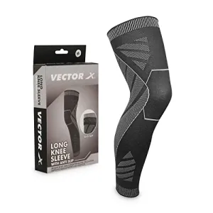 Vector X Long Knee Sleeve with Anti Slip (Small), Multicolor (L)