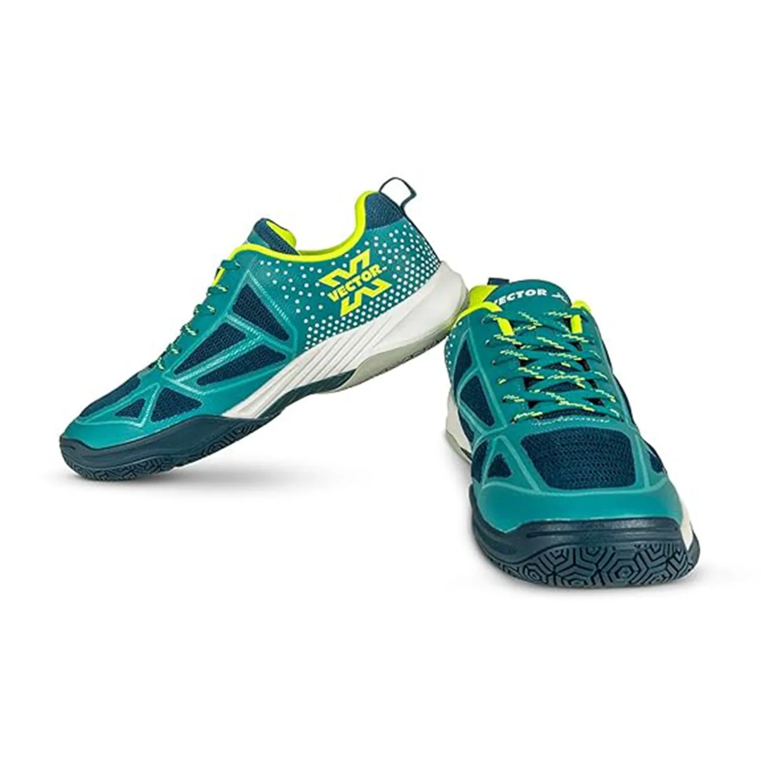 VECTOR X SUPERNOVA Badminton Shoes for Men – Lightweight Mesh, TPU Film, Teal Green – Non-Marking Sole for Indoor & Outdoor Play