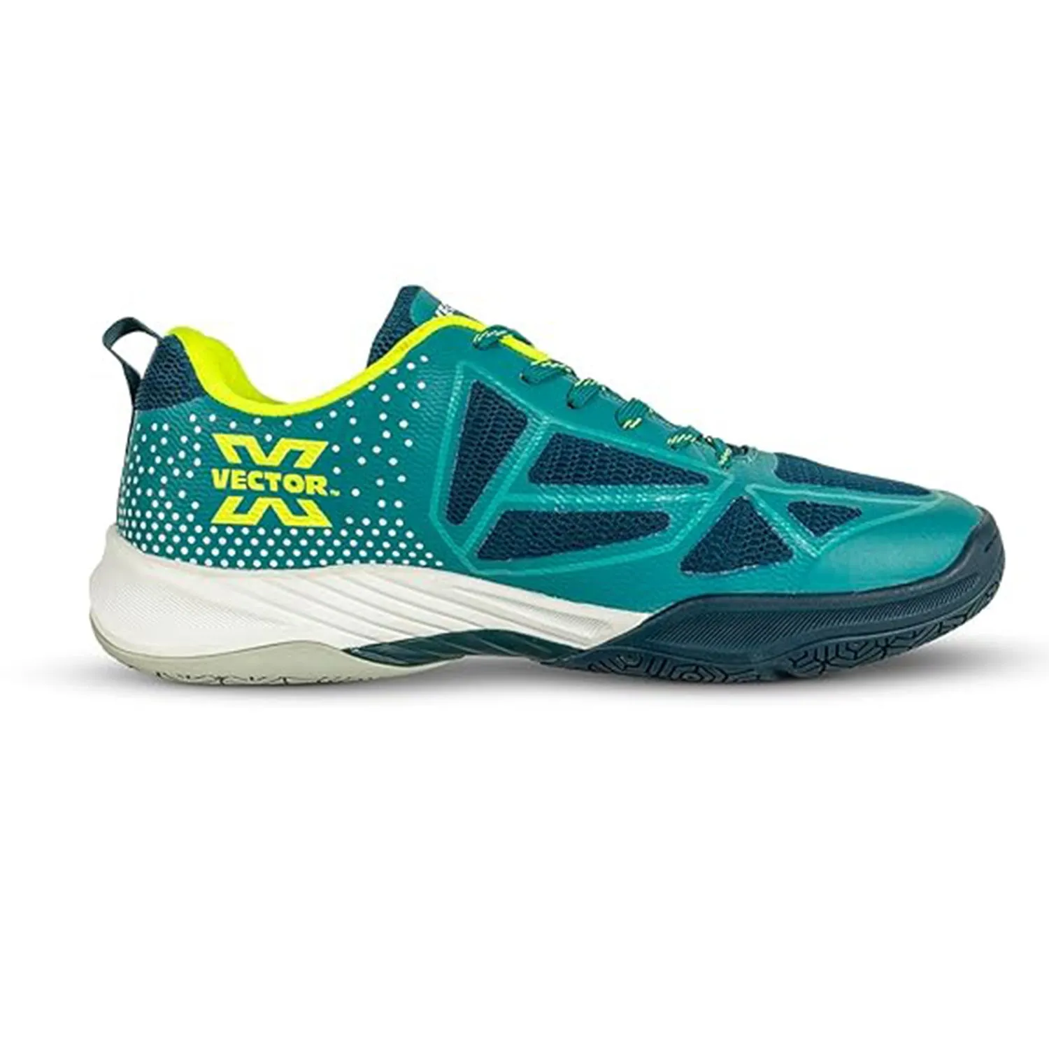 VECTOR X SUPERNOVA Badminton Shoes for Men – Lightweight Mesh, TPU Film, Teal Green – Non-Marking Sole for Indoor & Outdoor Play