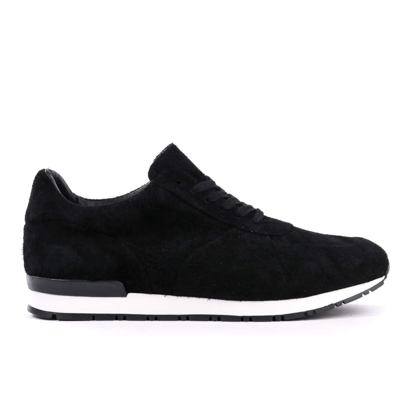 WINGS   HORNS WAXED SUEDE TRAINER BLACK