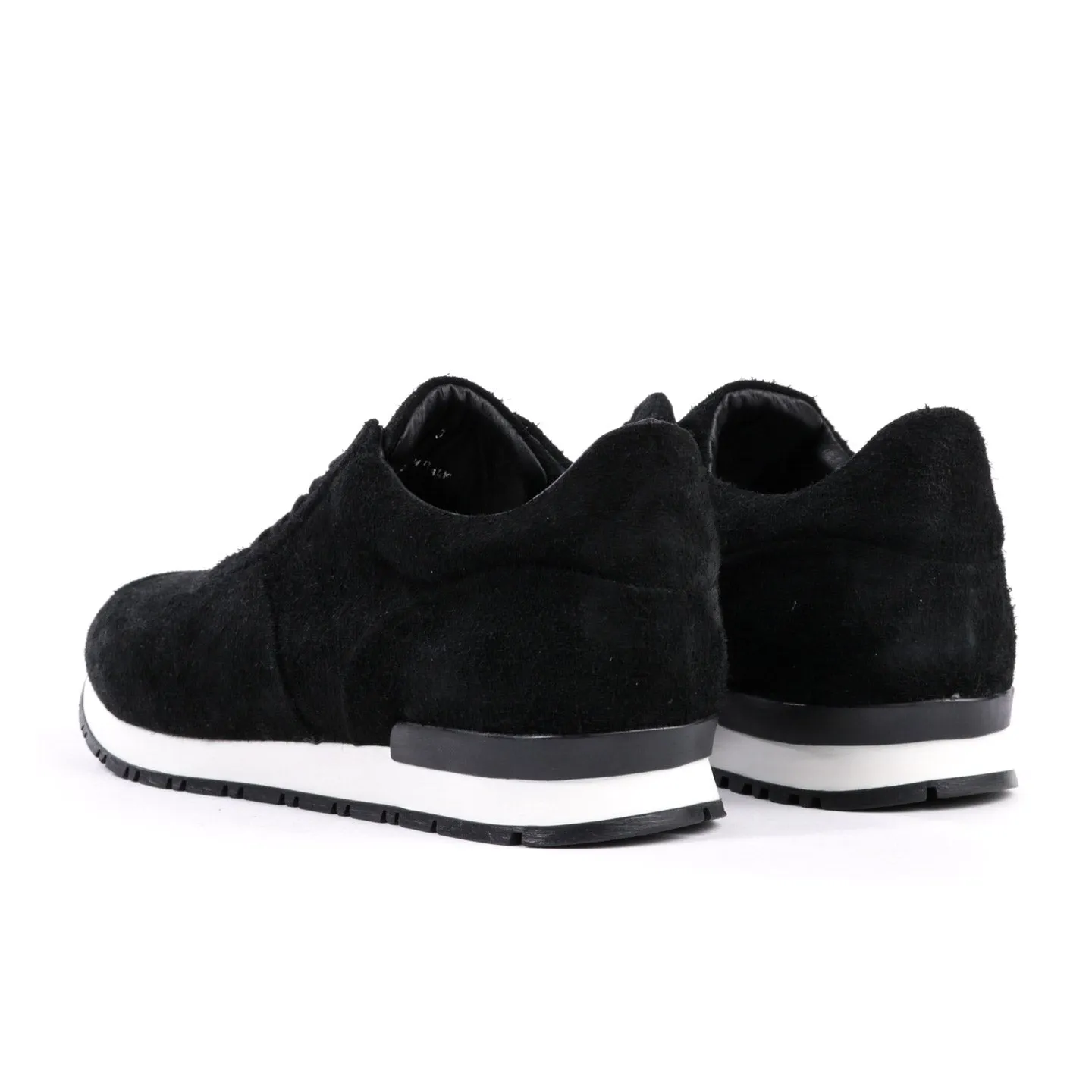 WINGS   HORNS WAXED SUEDE TRAINER BLACK