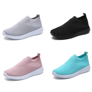 Women Casual Shoes Woman Plus Size Breathable Mesh Slip-on Women's Vulcanize Shoes Ladies Sneakers Spring Summer Running