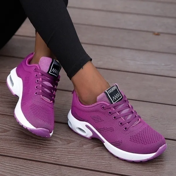 Women Running Shoes Breathable Casual Shoes Outdoor Light Weight Sports RJ