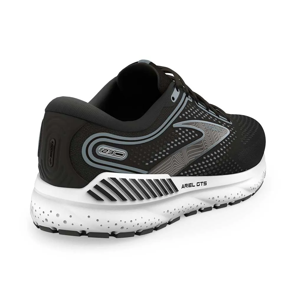 Women's Ariel GTS 23 Running Shoe - Black/Grey/White - Regular (B)