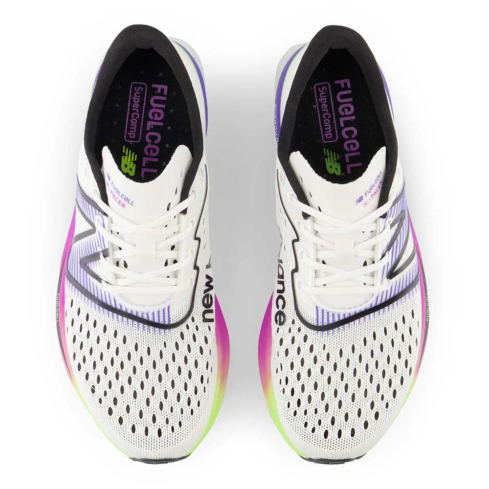 Women's FuelCell SuperComp Pacer Running Shoe - White/Electric Indigo - Regular (B)