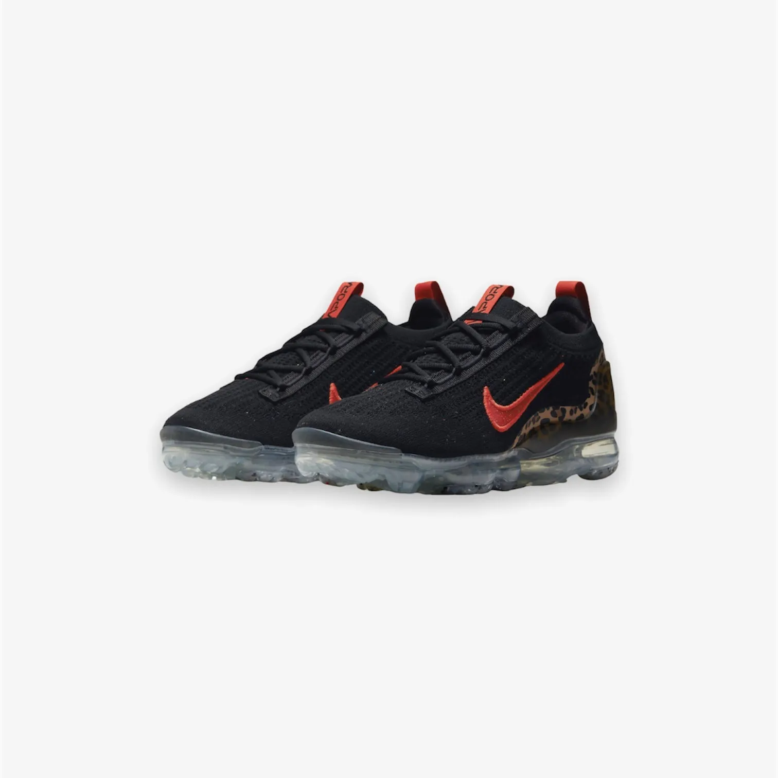 Women's Nike Air Vapormax 2021 FK Black Habanero Red Praline DH4090-001