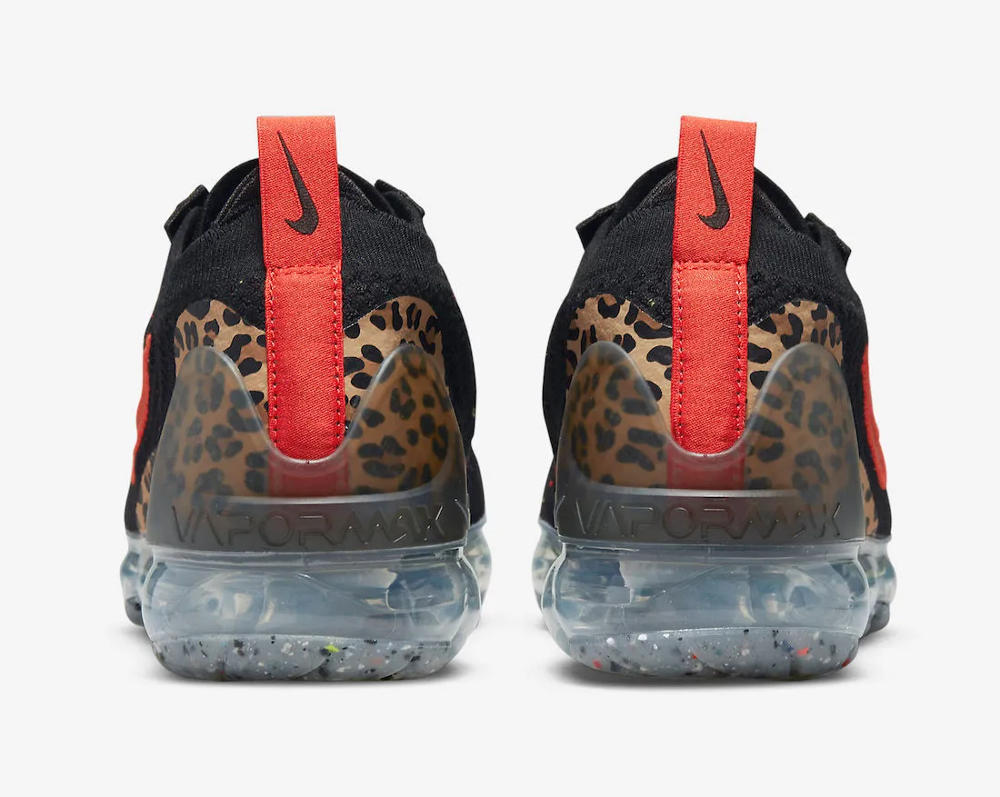 Women's Nike Air Vapormax 2021 FK Black Habanero Red Praline DH4090-001