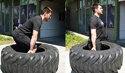 XPEED Studio Big Tire Gym Workout for Fitness Total Body Strength Training Workouts Crossfit Functional Training Big Tire for Flipping & Sledge Hammer (60)