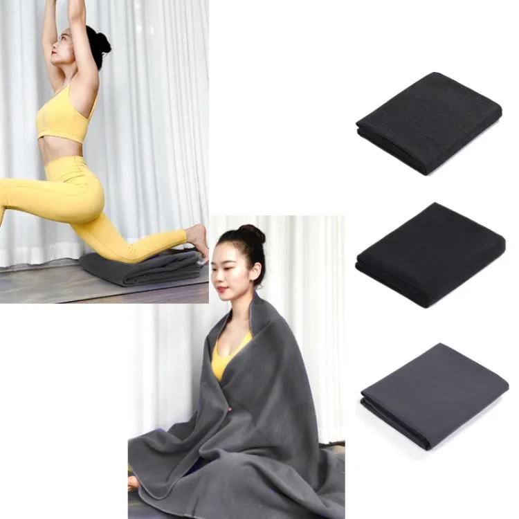 Yoga Blanket Upside Down Aid Sweat Absorbent Non-Slip Meditation Blanket(Dark Gray)