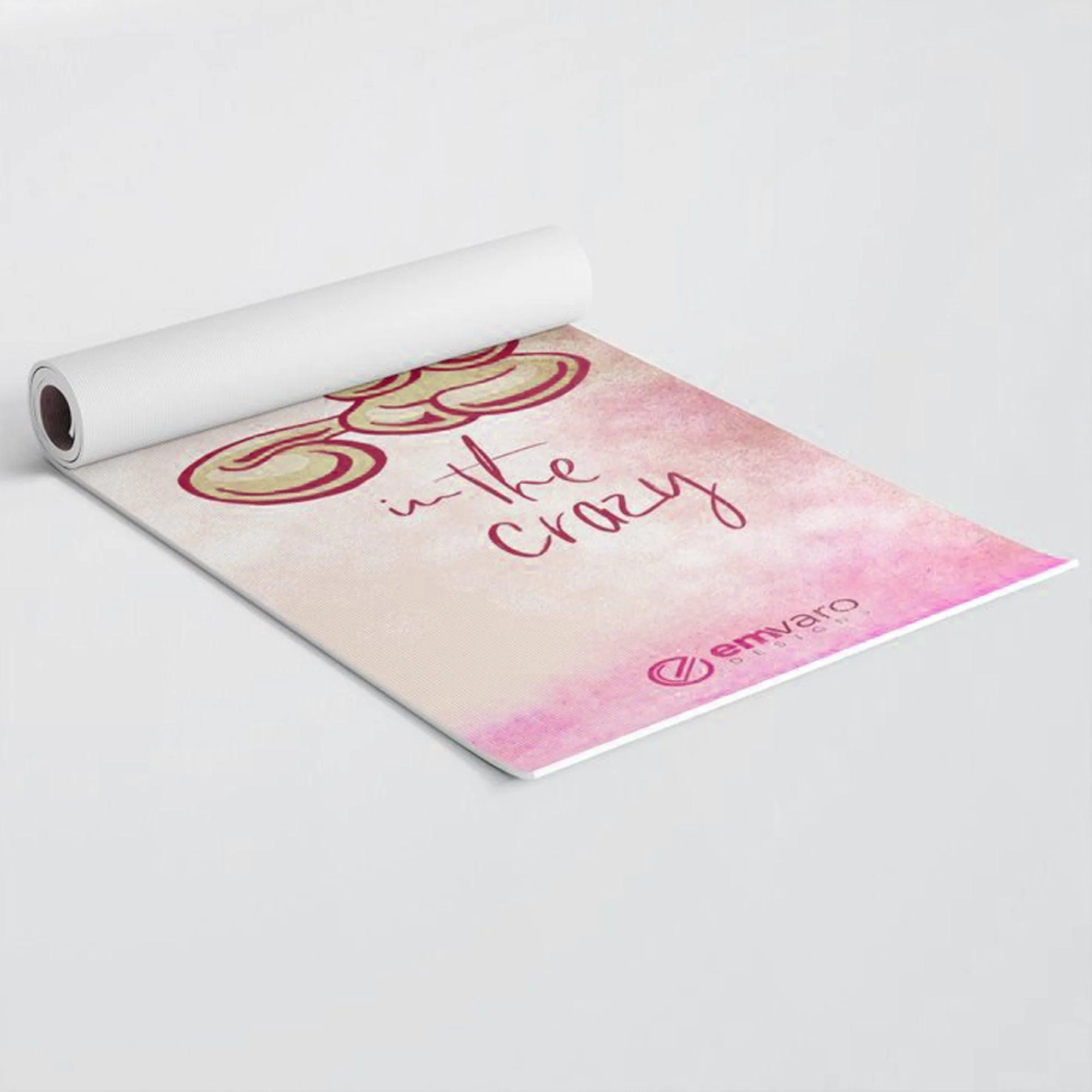 Yoga Mat: Calm In The Crazy - Skoshie The Cat (3 colors)