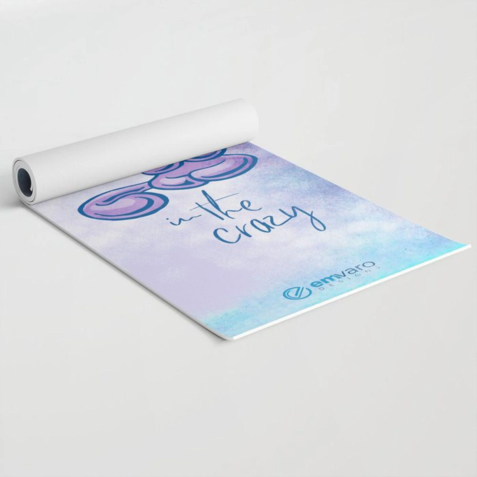 Yoga Mat: Calm In The Crazy - Skoshie The Cat (3 colors)